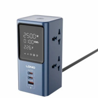 Ldnio SC2 7in1 Power Extension With Fast Charging 4 Sockets 2 USB C1 Usb A