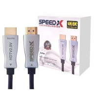Speed-x 10m Fiber Hdmi Cable 2.0/2.1 Aoc(active Optical Cable) 30awg Copper Support 4k 8k Uhd (full Length)