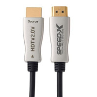 Speed-x 25m Fiber Hdmi Cable 2.0/2.1 Aoc(active Optical Cable) 30awg Copper Support 4k 8k Uhd (full Length)
