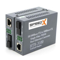 Speed-X HTB-3100 Pro Netlink Ethernet Media Converter 10/100 Base