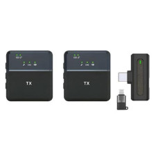 Sx8 Type-c/iphone Dual Professional Lavalier Wireless Microphone For Interview, Vlog, Live Mic Noise Reduction