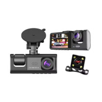 Y16 3 Channel Dash Cam Hd 1080p (170° Ultra-wide-angle A+ Lens) Front Rear Video